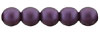 Glass Pearls 4mm : Matte - Purple Velvet
