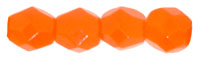 Fire-Polish 4mm : Opaque Orange
