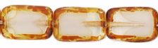 Polished Rectangles 12 x 8mm : Crystal/White - Picasso
