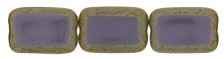 Polished Rectangles 12 x 8mm : Opaque Lt Amethyst - Picasso