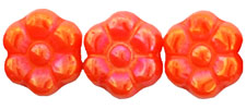 Flowers 8 x 4mm : Luster - Opaque Orange