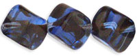 Diagonal Cubes 8mm : Sapphire Tortoise