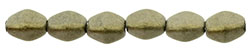 Pinch Beads 5 x 3mm : Metallic Suede - Gold