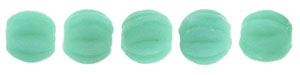 Melon Round 3mm : Matte - Turquoise