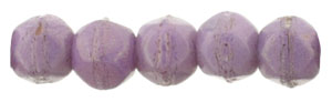 English Cut Round 3mm : Luster - Opaque Lilac