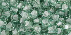 M.C. Beads 4 x 4mm - Bicone : Luster - Prairie Green