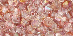 M.C. Beads 4 x 4mm - Bicone : Luster - Pink Lemonade