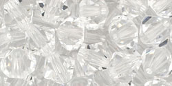 M.C. Beads 6 x 6mm - Bicone: Crystal