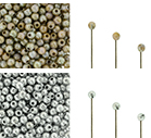 Finial Half-Drilled Round Bead 2mm