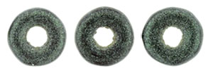Ring Bead 1/4mm Tube 2.5" : Metallic Suede - Lt Green