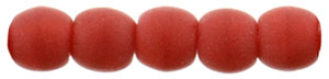 Round Beads 2mm : Matte - Opaque Red