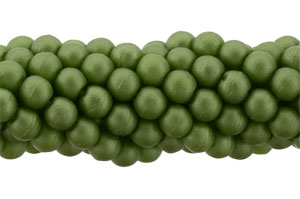 Glass Pearls 3mm : Matte - Olive