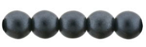 Glass Pearls 4mm : Charcoal