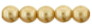 Pearl Coat - Round 4mm : Pearl - Gold