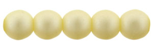 Glass Pearls 4mm : Matte - Cream