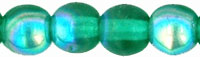 Round Beads 4mm : Emerald AB