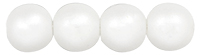Glass Pearls 6mm : Snow
