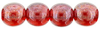 Round Beads 6mm : Luster - Siam Ruby