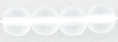 Round Beads 6mm : Matte - Crystal