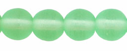 Round Beads 6mm : Matte - Peridot