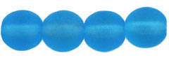 Round Beads 6mm : Matte - Aquamarine