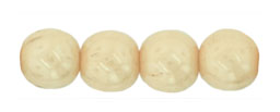 Round Beads 6mm : Luster - Opaque Champagne