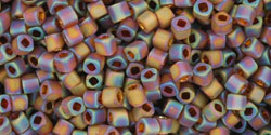 TOHO Cube 1.5mm : Transparent-Rainbow-Frosted Smoky Topaz