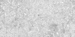 TOHO Cube 1.5mm Tube 2.5" : Transparent Crystal
