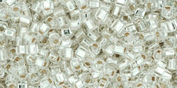 TOHO Cube 1.5mm : Silver-Lined Crystal