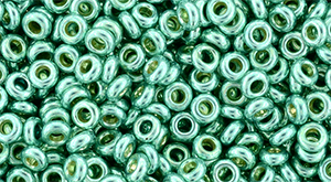 TOHO Demi Round 8/0 3mm : PermaFinish - Galvanized Green Teal