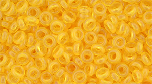 TOHO Demi Round 8/0 3mm Tube 2.5" : HYBRID ColorTrends: Transparent - Primrose Yellow