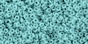 TOHO Demi Round 11/0 2.2mm Tube 2.5" : Opaque-Frosted Turquoise