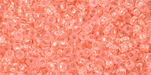 TOHO Demi Round 11/0 2.2mm : HYBRID ColorTrends: Transparent - Rose Quartz