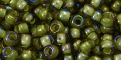 TOHO Round 6/0 Tube 5.5" : Inside-Color Luster Black Diamond/Opaque Yellow-Lined