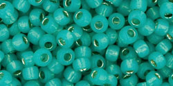 TOHO Round 8/0 Tube 5.5" : Silver-Lined Milky Teal