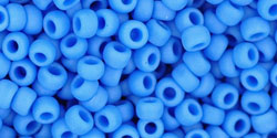 TOHO Round 8/0 Tube 5.5" : Opaque-Frosted Cornflower