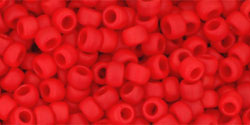 TOHO Round 8/0 Tube 5.5" : Opaque-Frosted Cherry