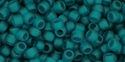 TOHO Round 8/0 Tube 5.5" : Transparent-Frosted Teal