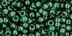 TOHO Round 8/0 : Transparent Green Emerald