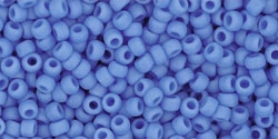 TOHO Round 11/0 Tube 5.5" : Opaque-Frosted Cornflower