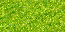 TOHO Round 11/0 : Transparent Lime Green
