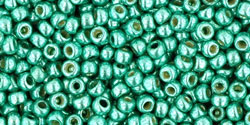 TOHO Round 11/0 Tube 5.5" : PermaFinish - Galvanized Green Teal