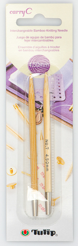 Tulip - CarryC Interchangeable Bamboo Knitting Needles (2 pcs) : Size 7 (4.50mm)
